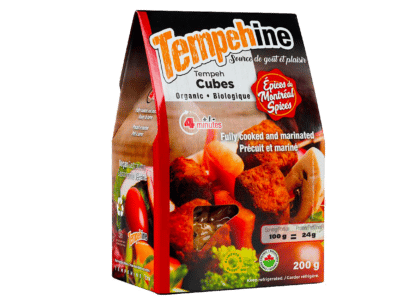 Tempeh cube aux épices de Montréal