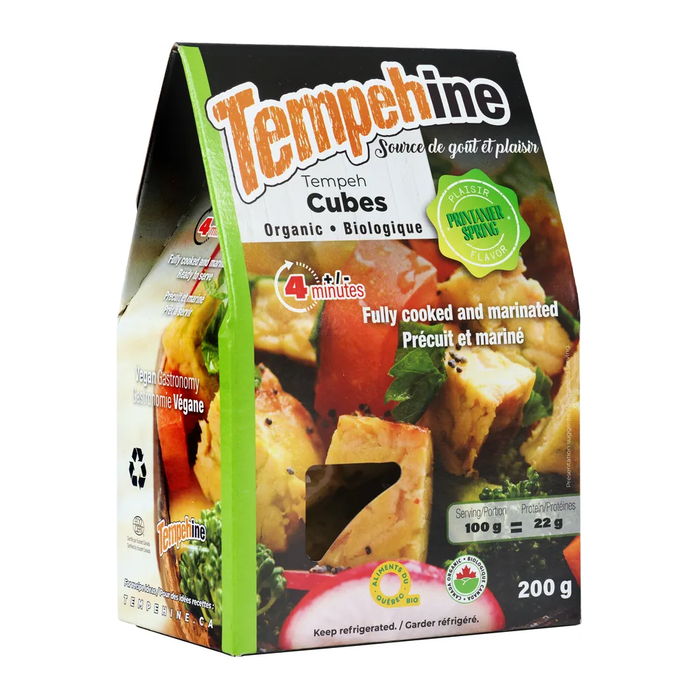 Tempeh cube plaisir printanier