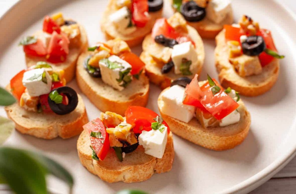 Bruschetta de tempeh grillé