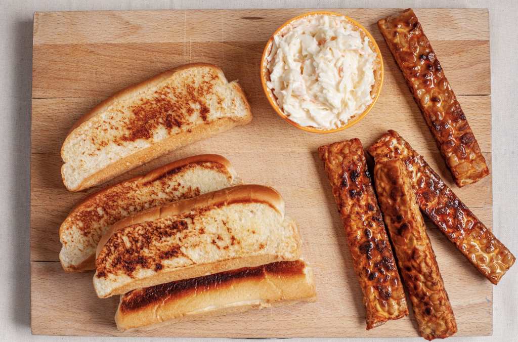 Hot dog de tempeh