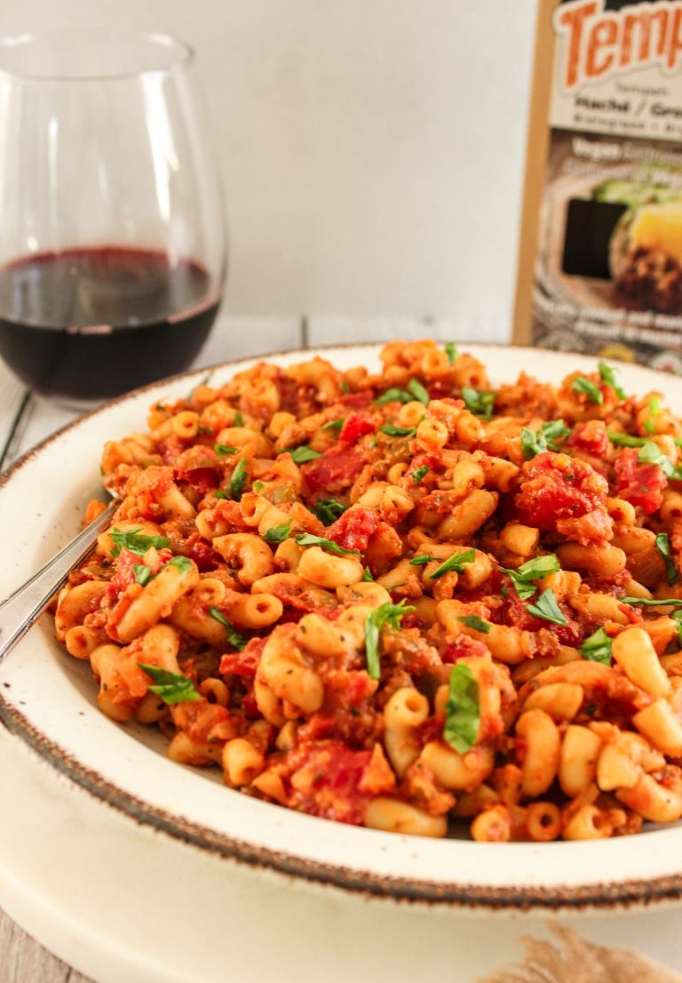 Macaronis au tempeh
