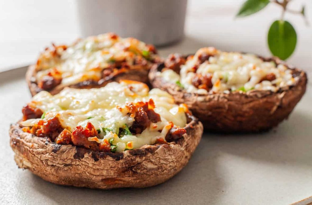BBQ Stuffed Portobellos