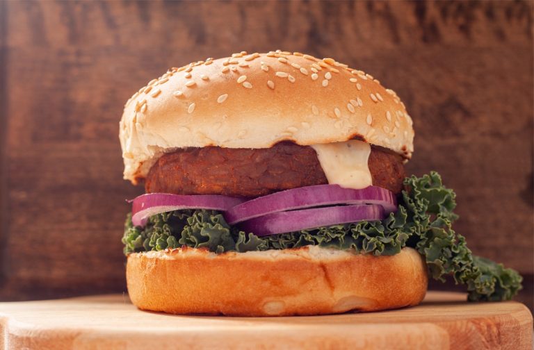 Burgers de tempeh mayo à la mangue