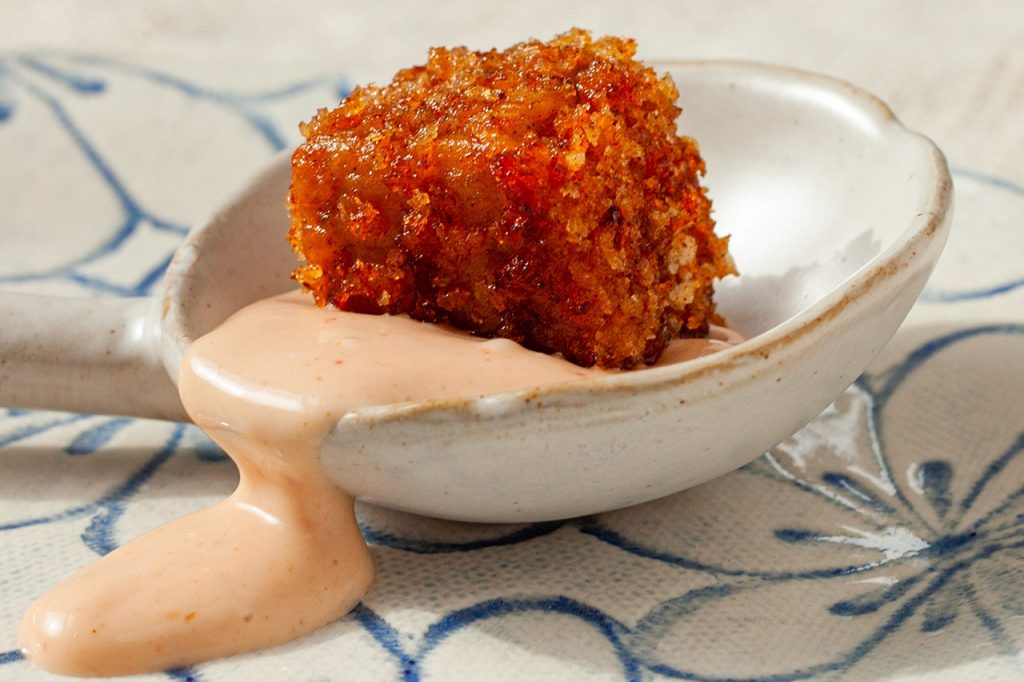 Croquettes de tempeh sauce BBQ