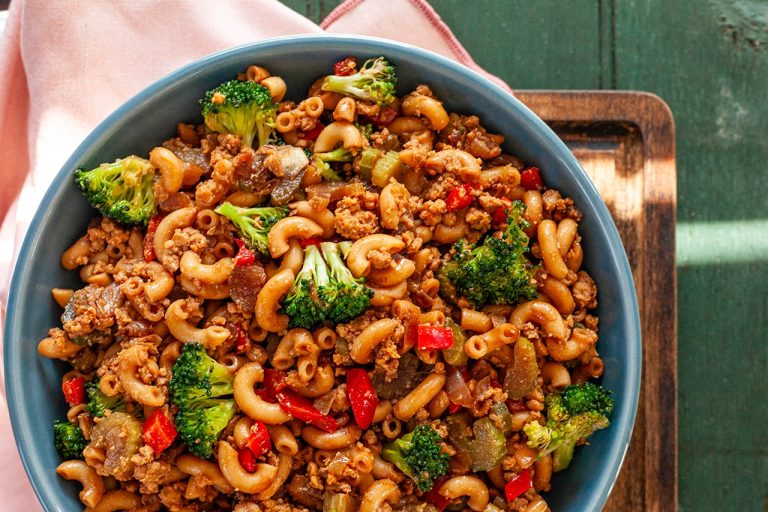 Macaroni chinois au tempeh