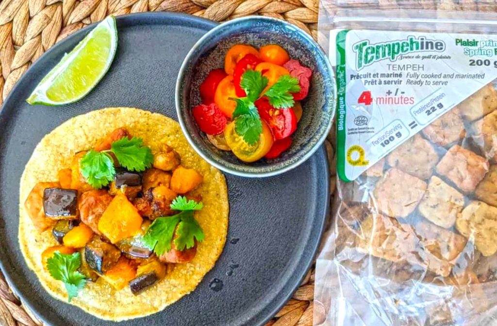 Tostadas de tempeh